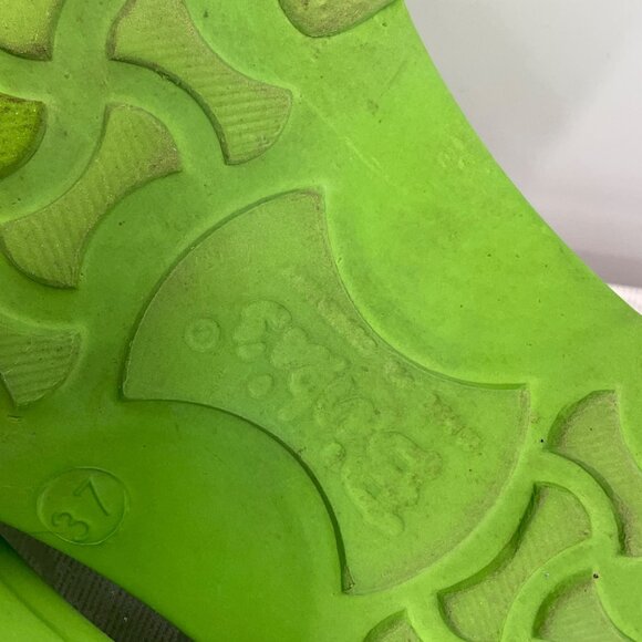 Birkenstock Birki's Green Rubber Open-Toe Slide Sandals Size 37 - Picture 4 of 8